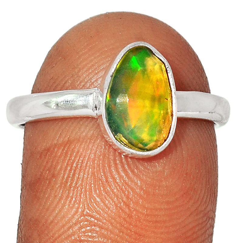 Ethiopian Opal Faceted Ring - EOFR1916