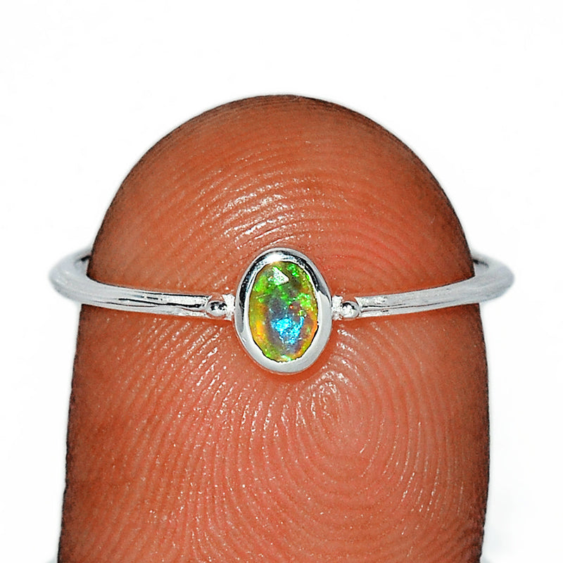 Ethiopian Opal Faceted Ring - EOFR2057