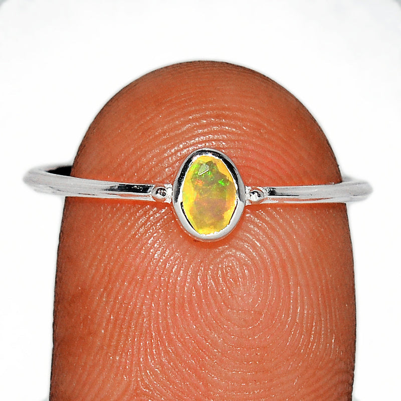 Ethiopian Opal Faceted Ring - EOFR2062