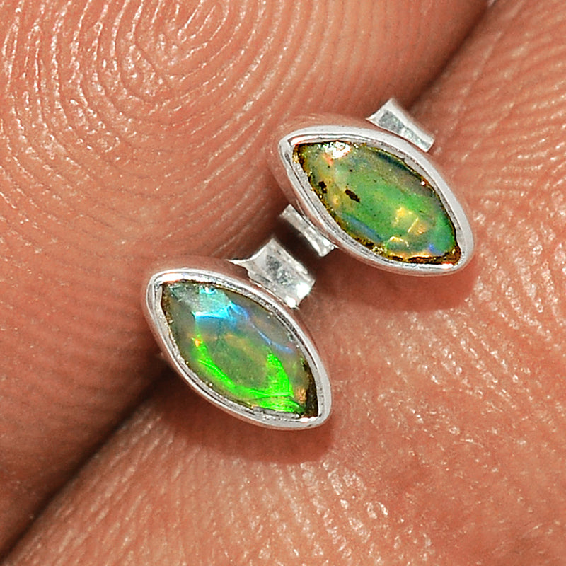 Ethiopian Opal Faceted Studs - EOFS82