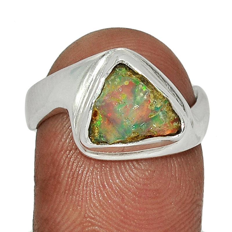 Solid - Ethiopian Opal Rough Ring - EORR415