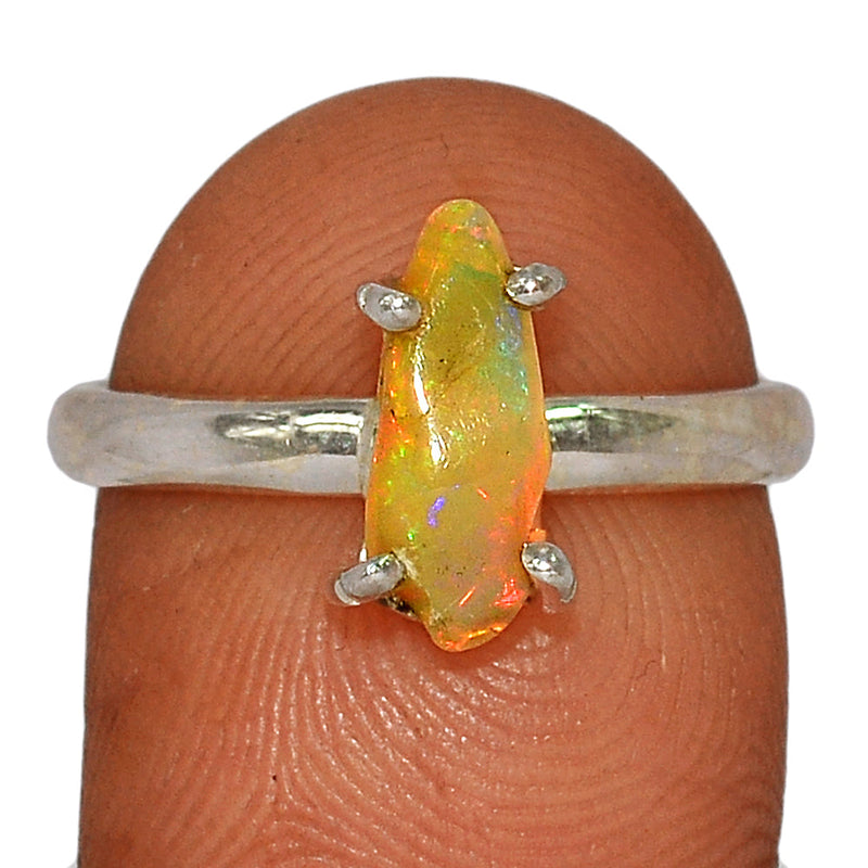 Claw - Ethiopian Opal Polish Rough Ring - EPRR740