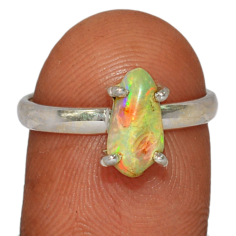Claw - Ethiopian Opal Polish Rough Ring - EPRR743