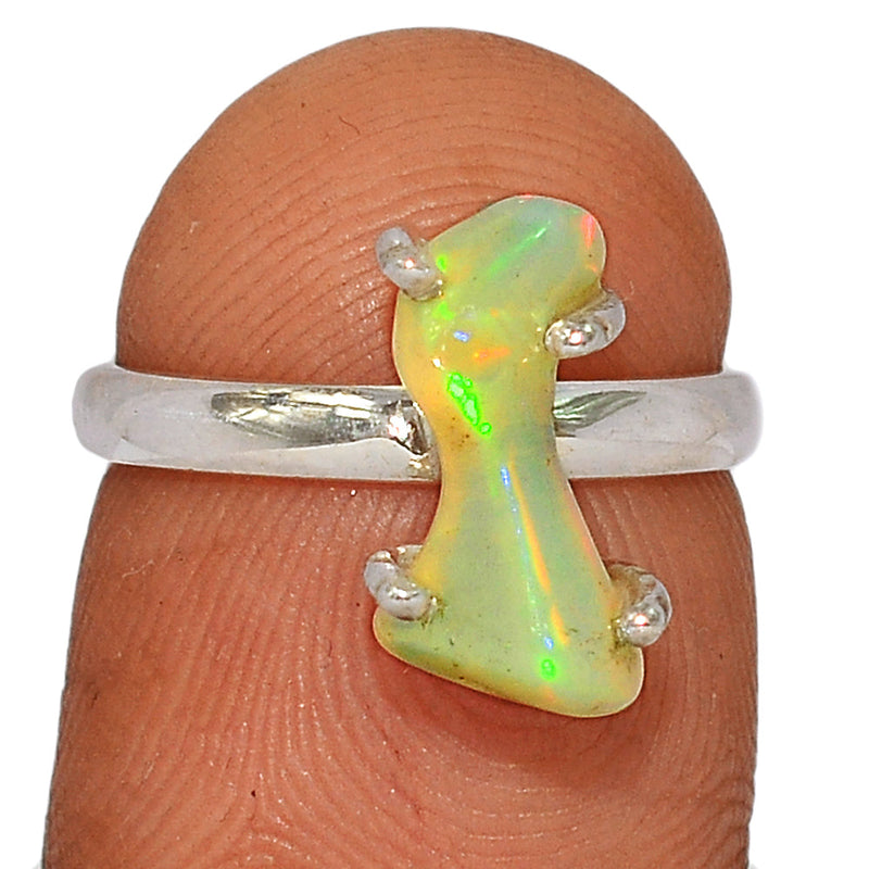 Claw - Ethiopian Opal Polish Rough Ring - EPRR747