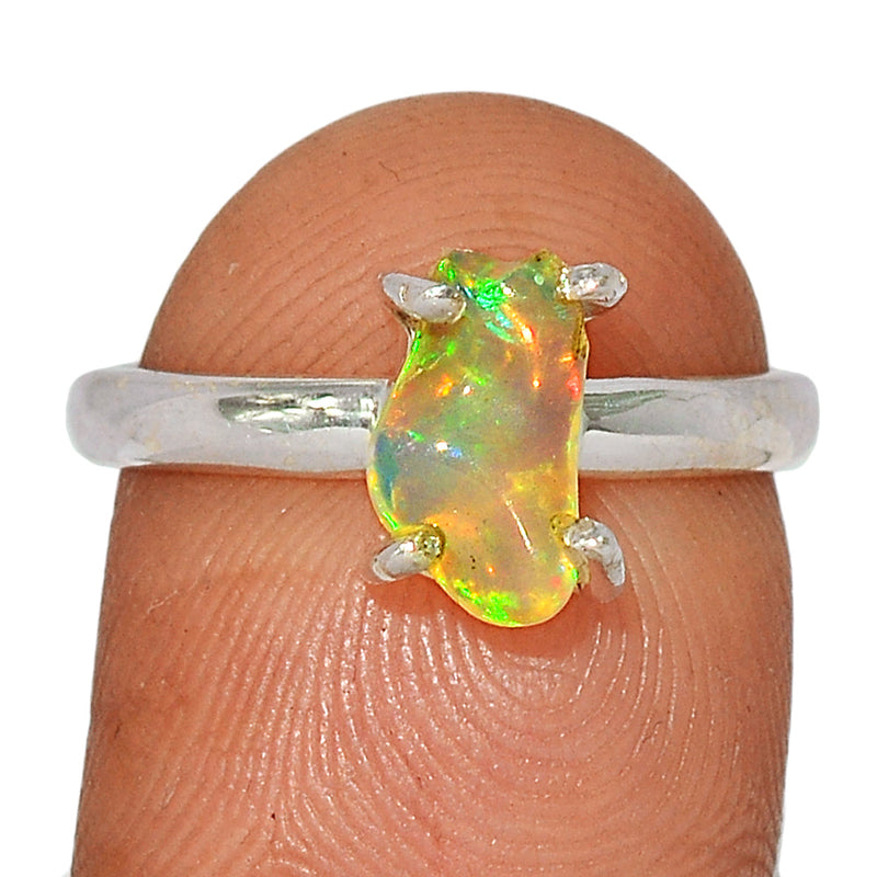 Claw - Ethiopian Opal Polish Rough Ring - EPRR748