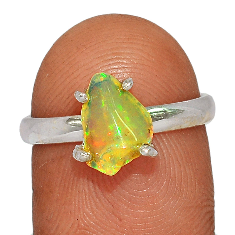 Claw - Ethiopian Opal Polish Rough Ring - EPRR751