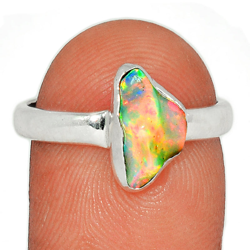 Ethiopian Opal Polish Rough Ring - EPRR925