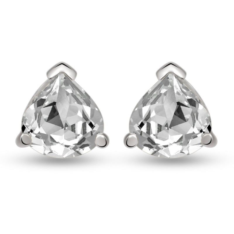8*8 MM Heart - Crystal Silver Earrings - ER2111CRY Catalogue