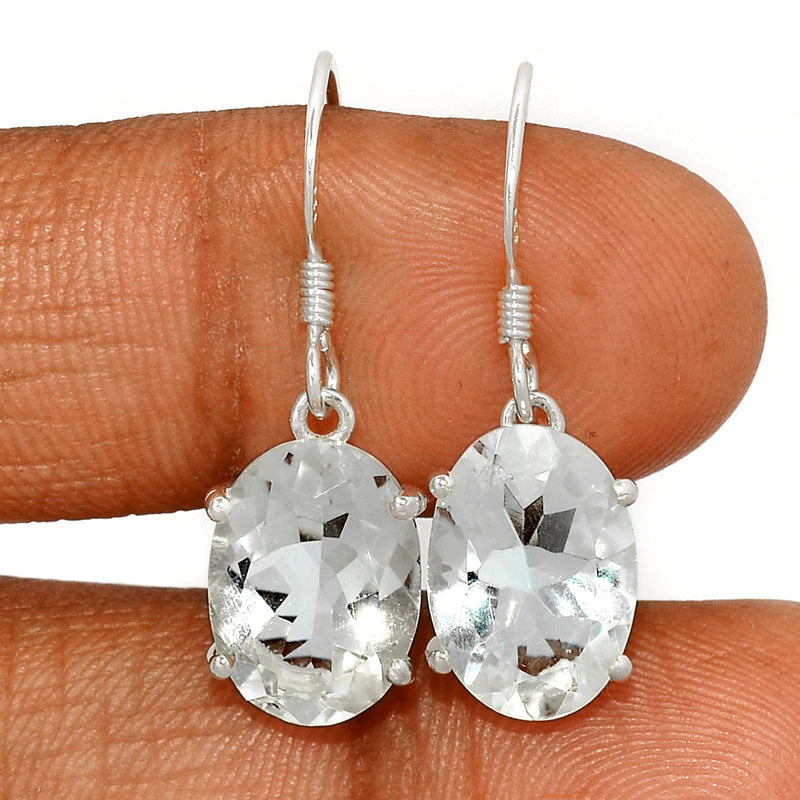 10*14 MM Oval - Crystal Silver Earrings - ER2116CRY Catalogue