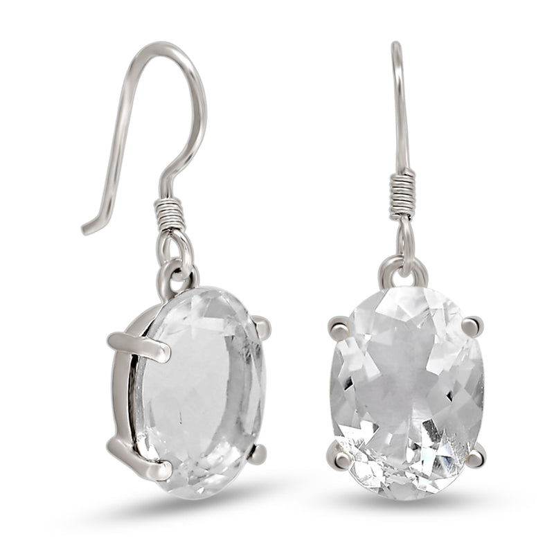 10*14 MM Oval - Crystal Silver Earrings - ER2116CRY Catalogue