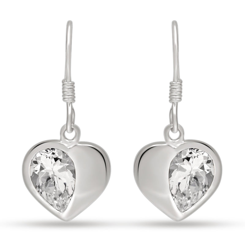 6*9 MM Pear - Crystal Silver Earrings - ER2120CRY Catalogue
