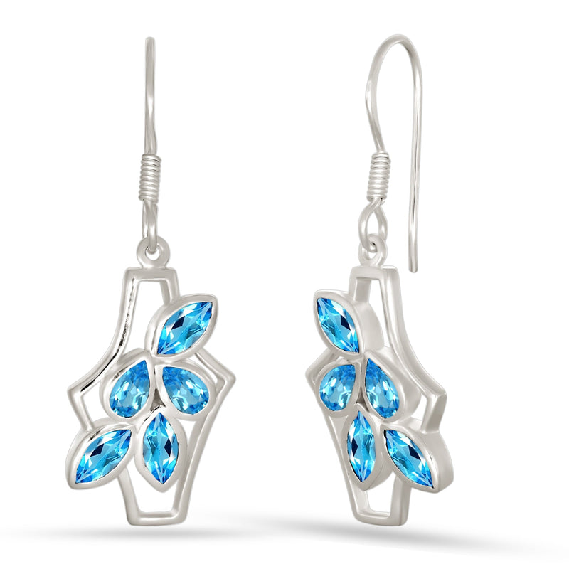 3*6 MM Pear - Blue Topaz Earrings - ER2141BT