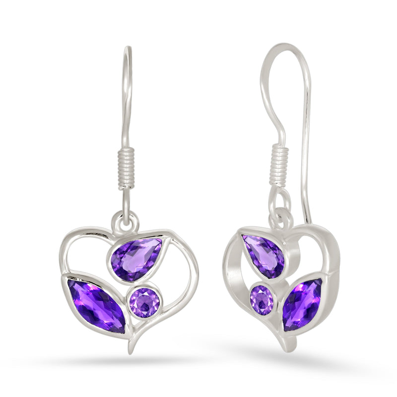 4*8 MM Marquise - Amethyst Faceted Earrings - ER2143A
