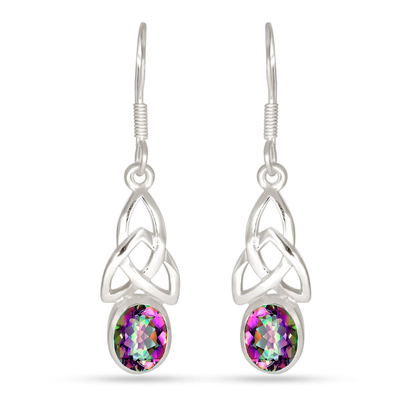 6*8 MM Oval - Mystic Topaz Earrings - ER2144MT