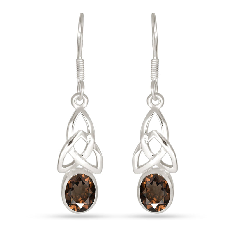 6*8 MM Oval - Smokey Quartz Earrings - ER2144SQ