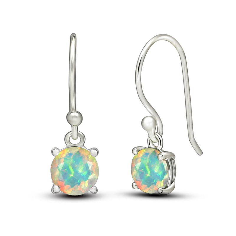 5*5 MM Round - Ethiopian Opal Faceted Earrings - ESBC401-EOF Catalogue