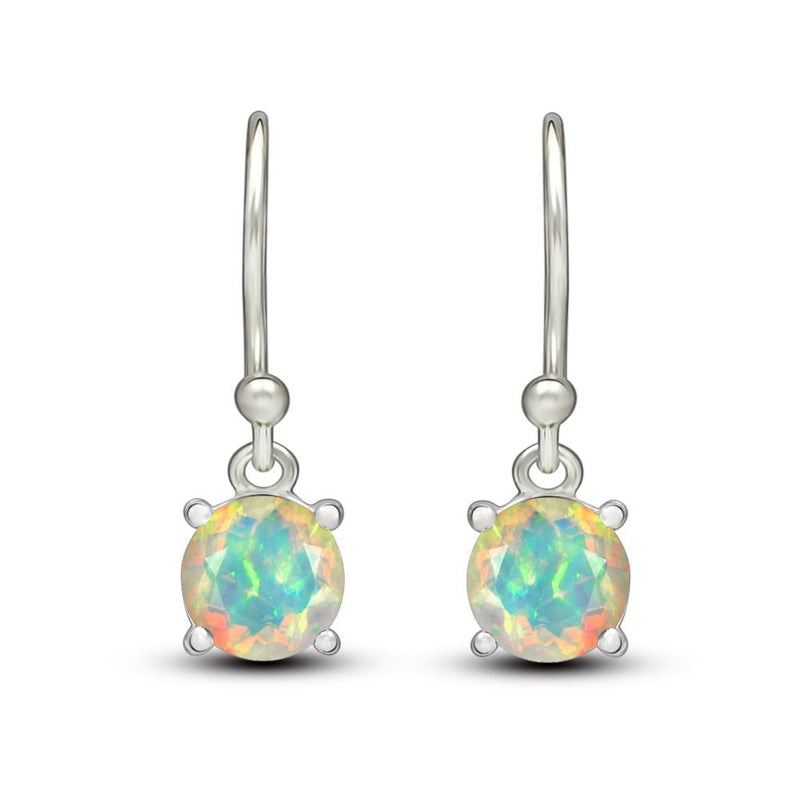 5*5 MM Round - Ethiopian Opal Faceted Earrings - ESBC401-EOF Catalogue