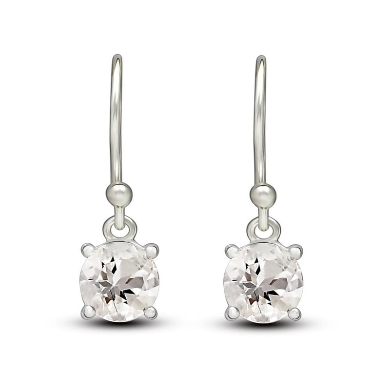 5*5 MM Round - Petalite Faceted Earrings - ESBC401-PTF Catalogue