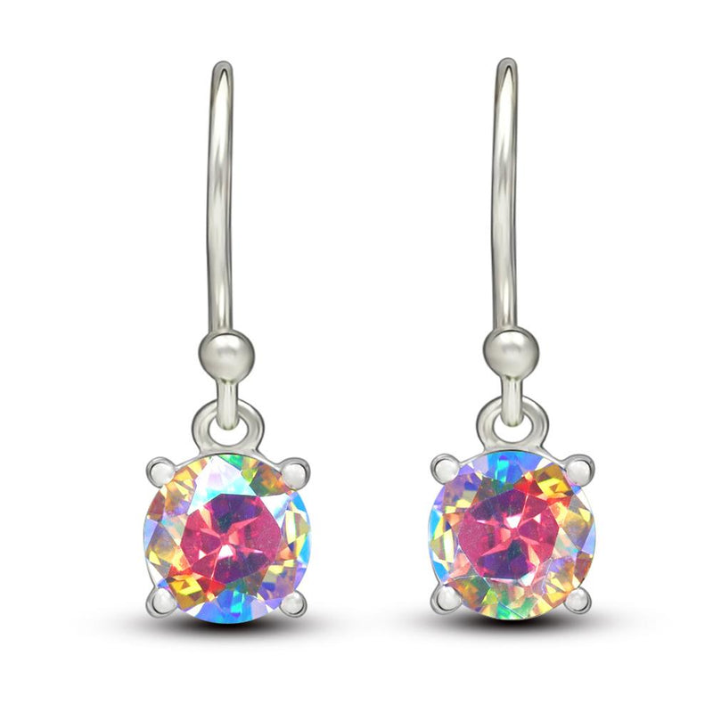 6*6 MM Round - Mercury Mystic Topaz Earrings - ESBC403-MMT Catalogue