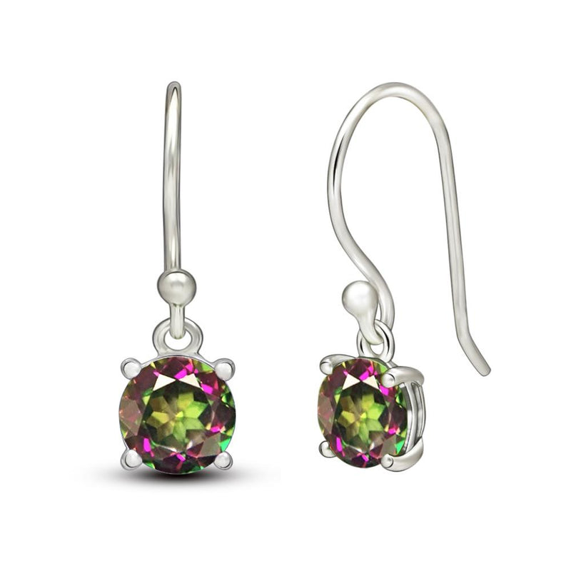 6*6 MM Round - Mystic Topaz Earrings - ESBC403-MT Catalogue