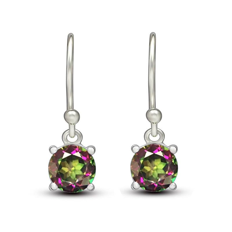 6*6 MM Round - Mystic Topaz Earrings - ESBC403-MT Catalogue