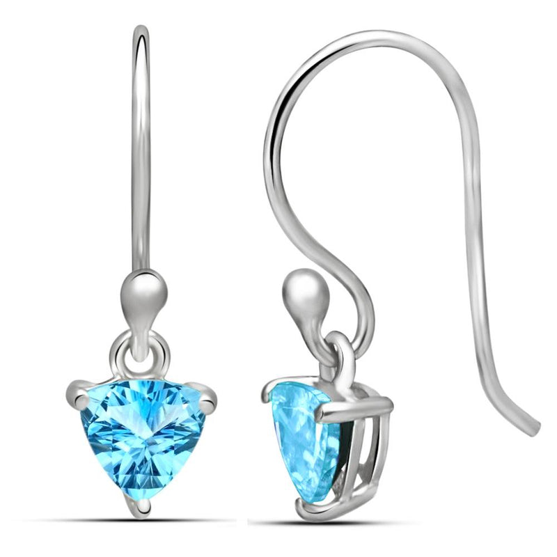 6*6 MM Trillion - Blue Topaz Earrings - ESBC404-BT Catalogue
