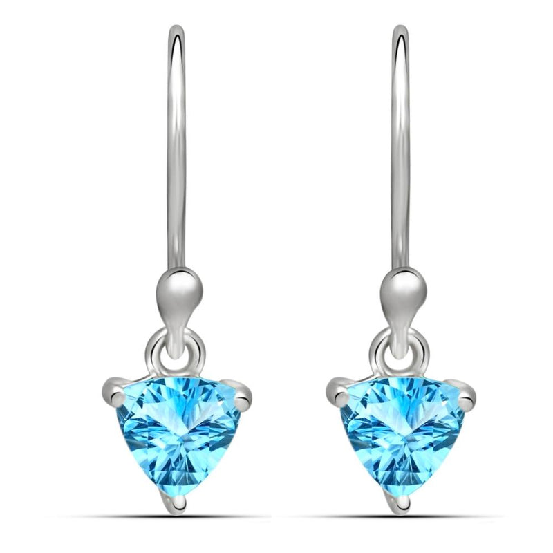 6*6 MM Trillion - Blue Topaz Earrings - ESBC404-BT Catalogue