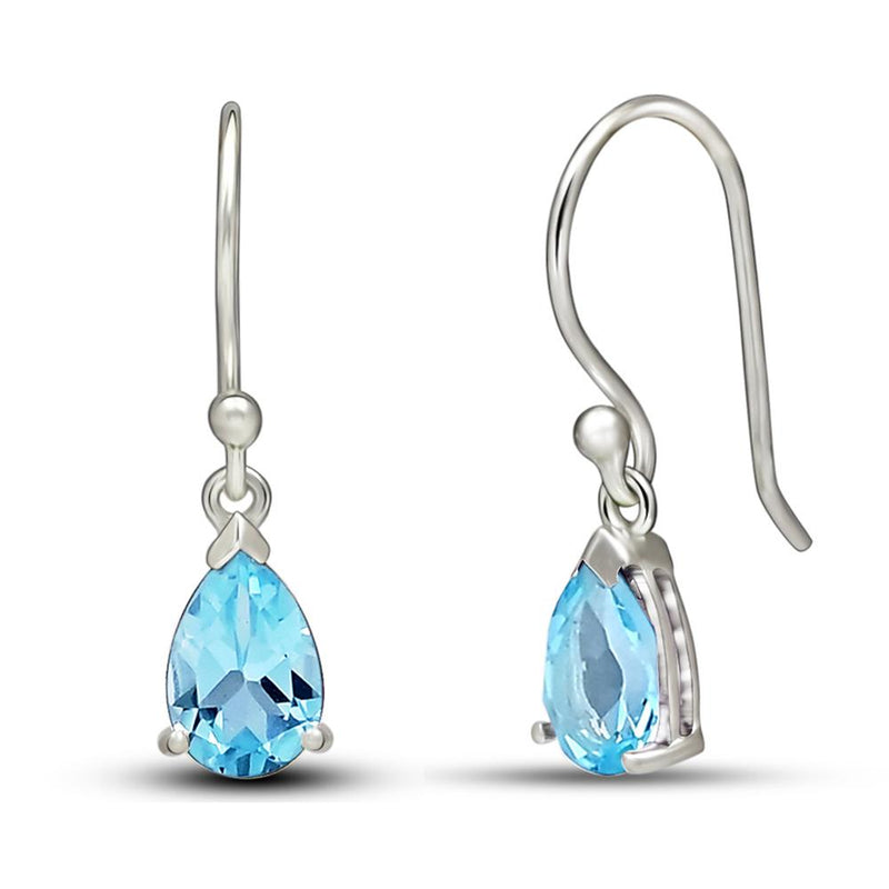 9*6 MM Pear - Blue Topaz Jewelry Earrings - ESBC405-BT Catalogue