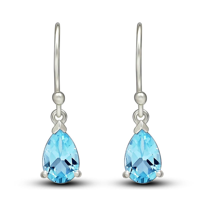 9*6 MM Pear - Blue Topaz Jewelry Earrings - ESBC405-BT Catalogue