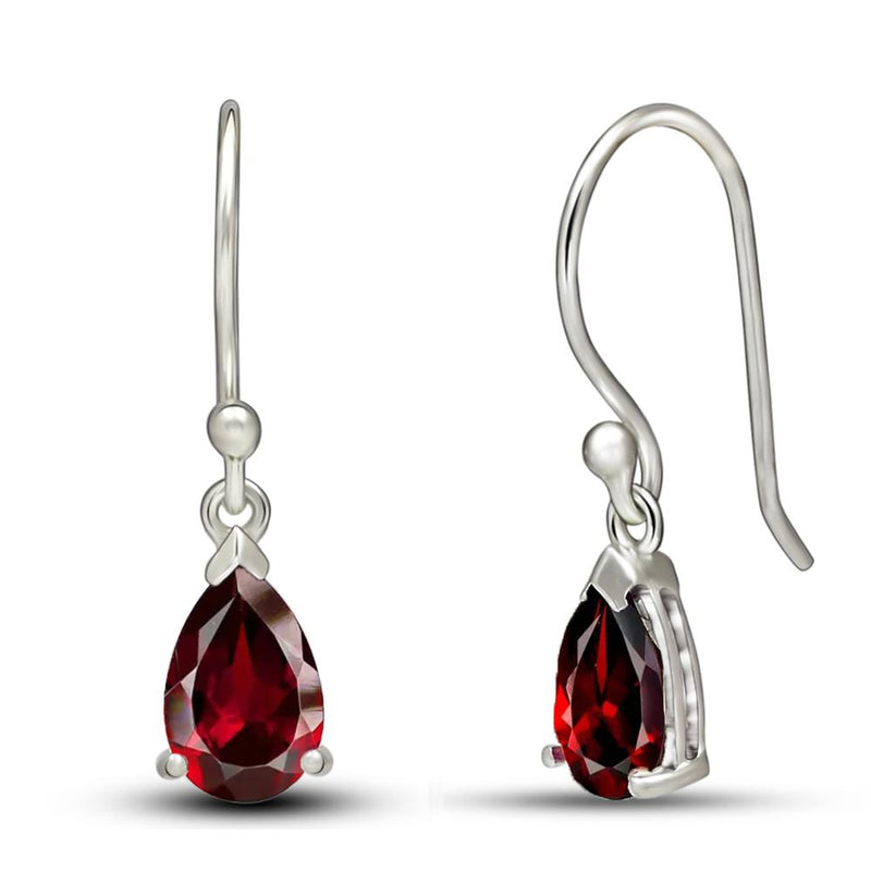 9*6 MM Pear - Garnet Jewelry Earrings - ESBC405-G Catalogue
