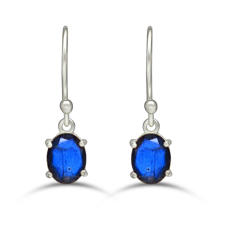 7*5 MM Oval - Labradorite Faceted Earrings - ESBC406-LBF Catalogue