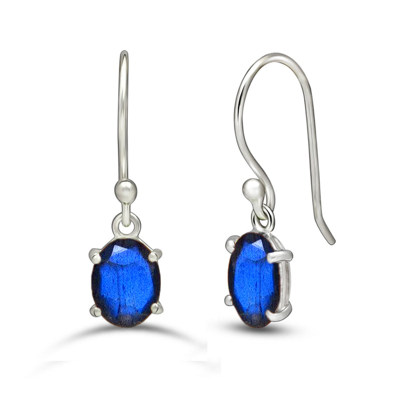 7*5 MM Oval - Labradorite Faceted Earrings - ESBC406-LBF Catalogue