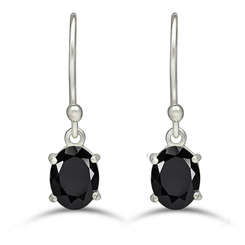 8*6 MM Oval - Black Onyx - Faceted Jewelry Earrings - ESBC407-BOF Catalogue