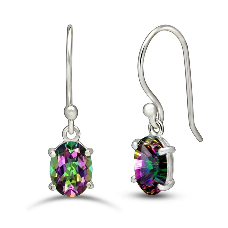 8*6 MM Oval - Mystic Topaz Earrings - ESBC407-MT Catalogue