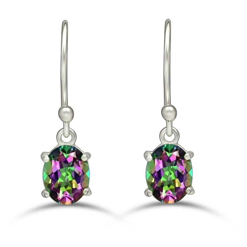 8*6 MM Oval - Mystic Topaz Earrings - ESBC407-MT Catalogue