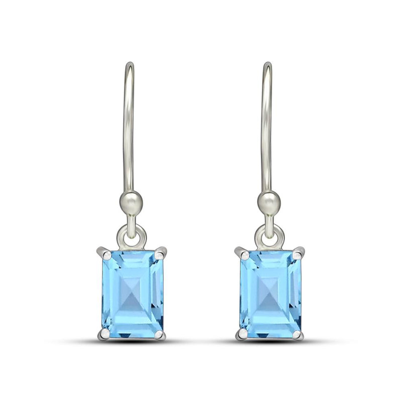 7*5 MM Octo - Blue Topaz Jewelry Earrings - ESBC408-BT Catalogue