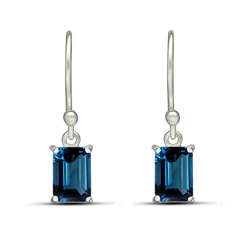 7*5 MM Octo - London Blue Topaz Jewelry Earrings - ESBC408-LBT Catalogue