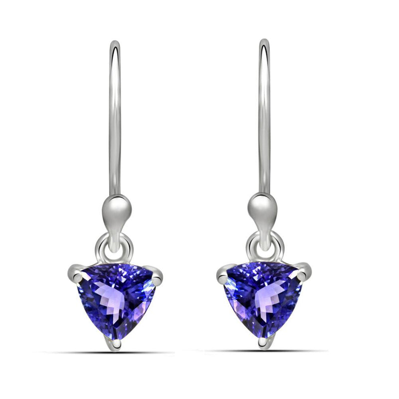 5*5 MM Trillion - Tanzanite Faceted Earrings - ESBC409-TZF Catalogue