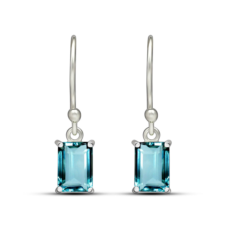 6*4 MM Octo - Aquamarine Faceted Earrings - ESBC410-AQF Catalogue