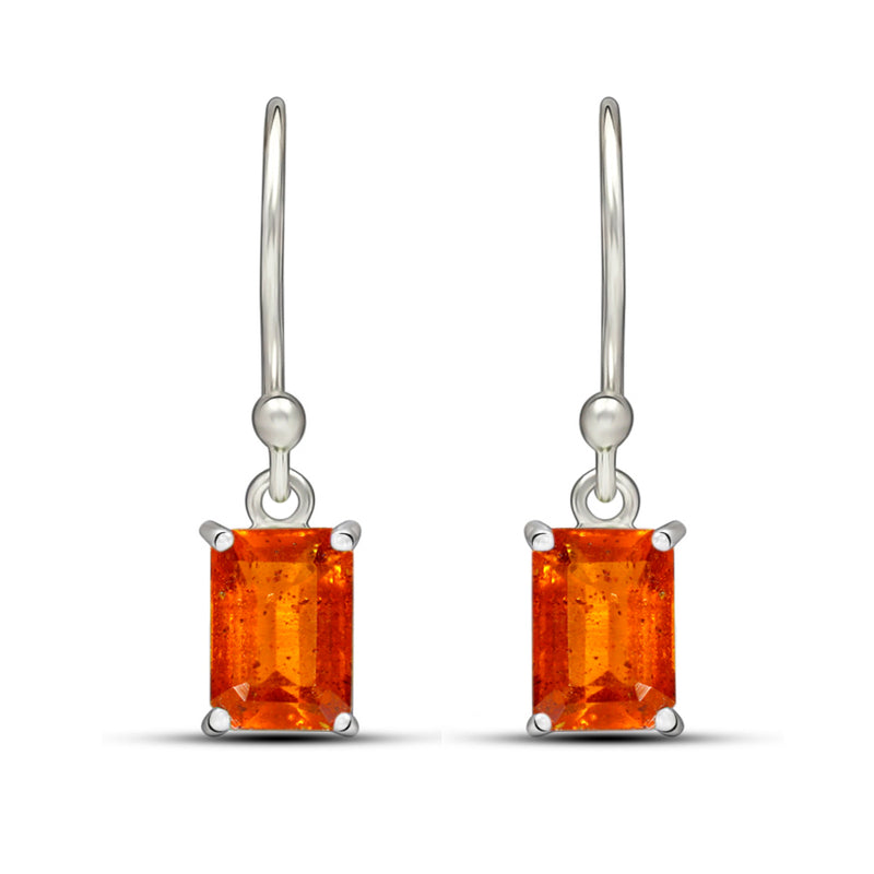 6*4 MM Octo - Orange Kyanite Faceted Earrings - ESBC410-OKF Catalogue
