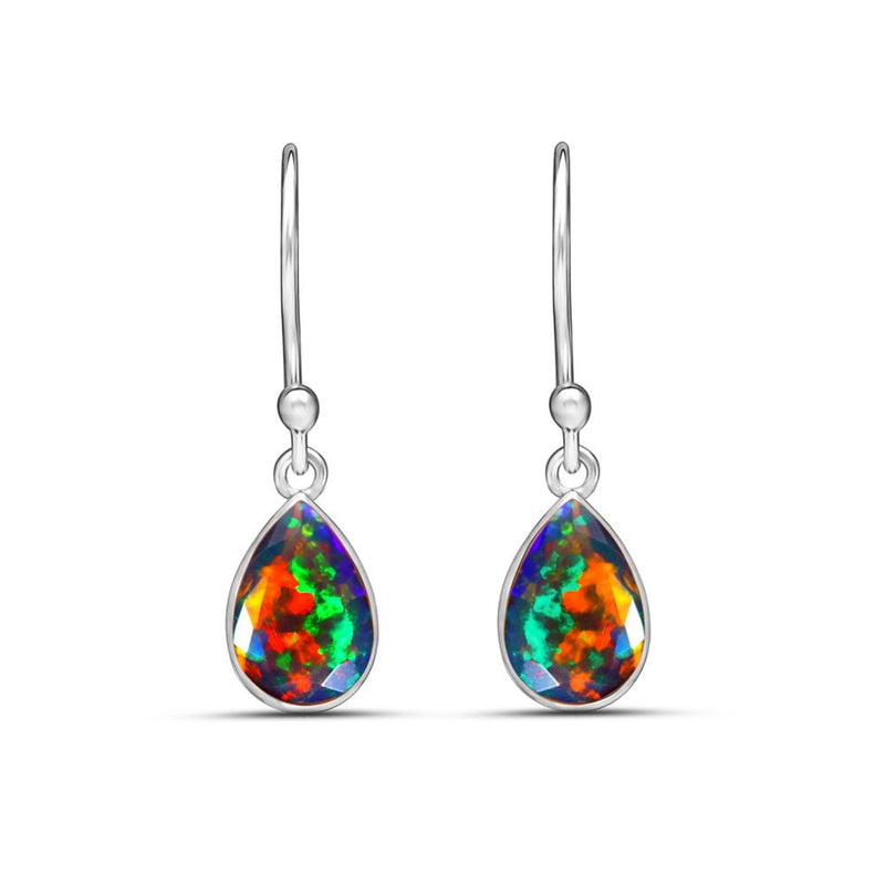 7*5 MM Pear - Chalama Black Opal - Faceted Jewelry Earrings - ESBC411-CBF Catalogue