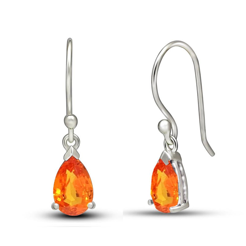 7*5 MM Pear - Mandarin Garnet Faceted Earrings - ESBC411-OGF Catalogue