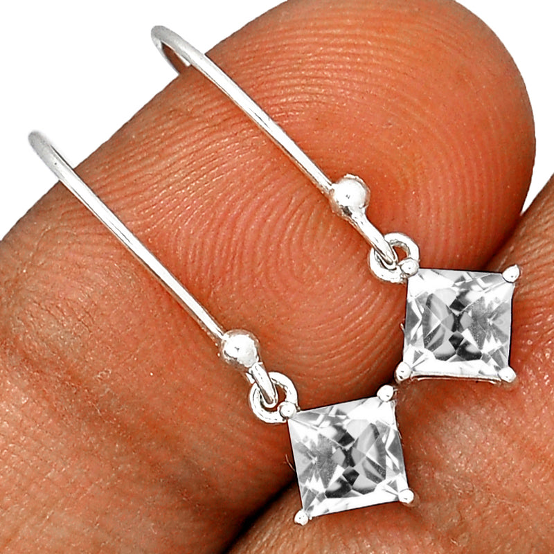 5*5 MM Square - Petalite Faceted Earrings - ESBC413-PTF Catalogue