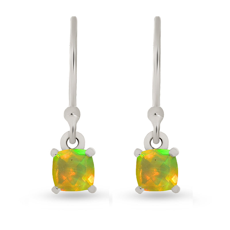 5*5 MM Cushion - Ethiopian Opal Faceted Earrings - ESBC416-EOF Catalogue