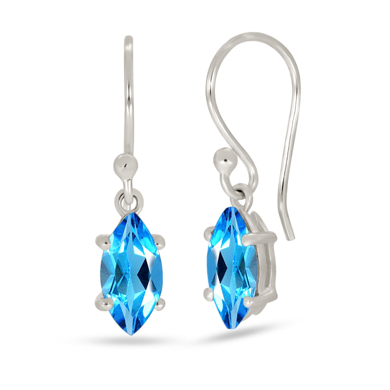 10*5 MM Marquise - Blue Topaz Earrings - ESBC417-BT Catalogue