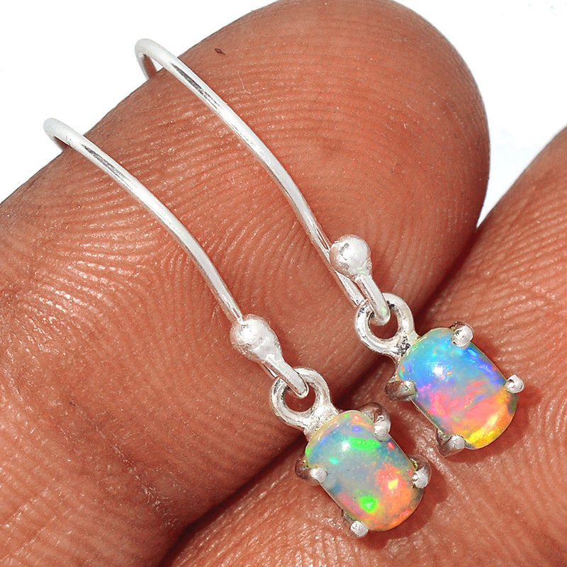 0.8" Claw - Ethiopian Opal Earrings - ETOE351
