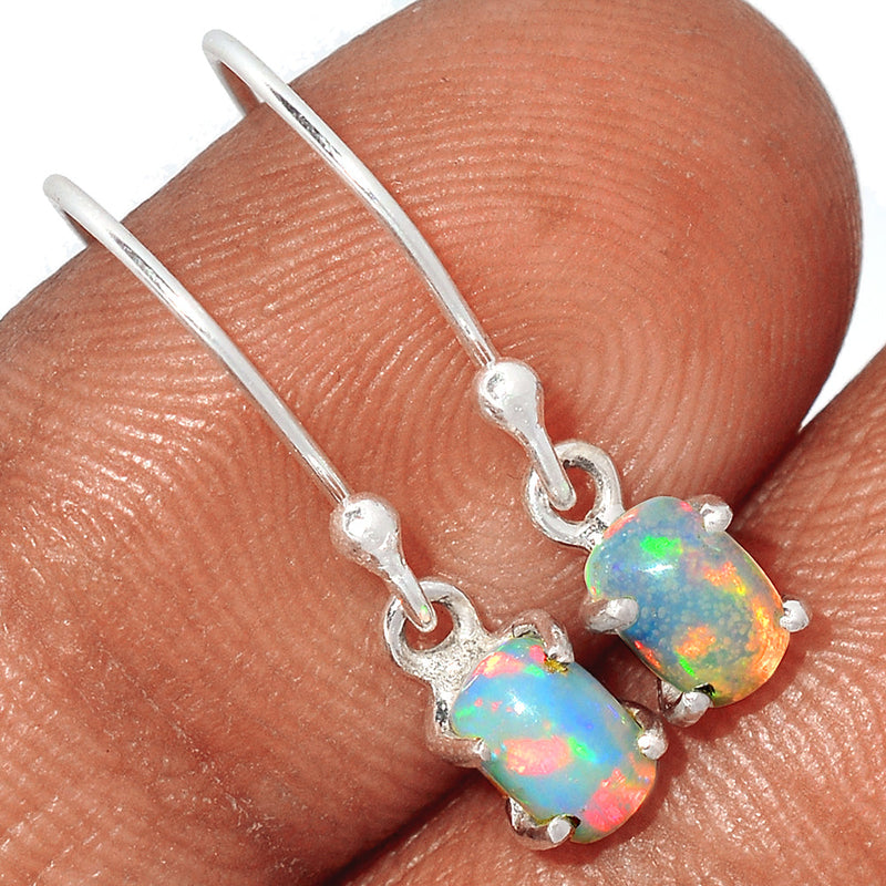 0.8" Claw - Ethiopian Opal Earrings - ETOE352