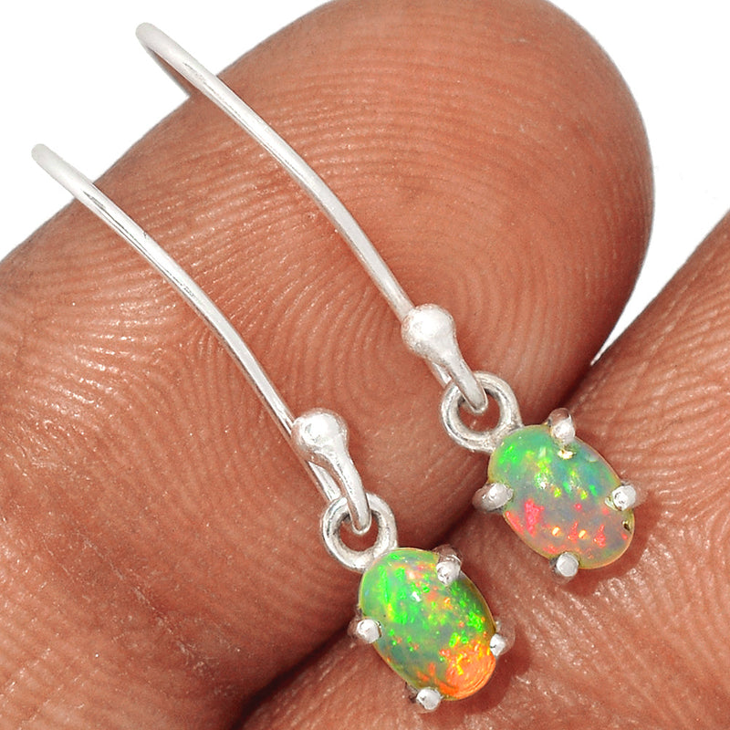 0.8" Claw - Ethiopian Opal Earrings - ETOE380