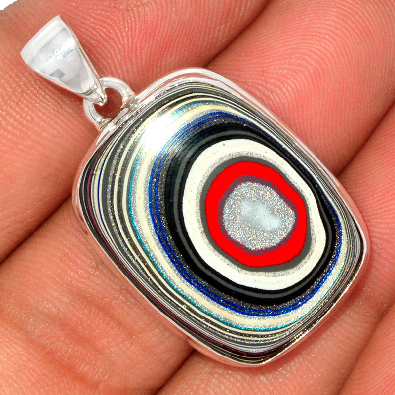 1.5" Fordite Detroit Agate Pendants - FDAP245