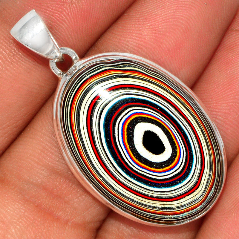 1.7" Fordite Detroit Agate Pendants - FDAP250